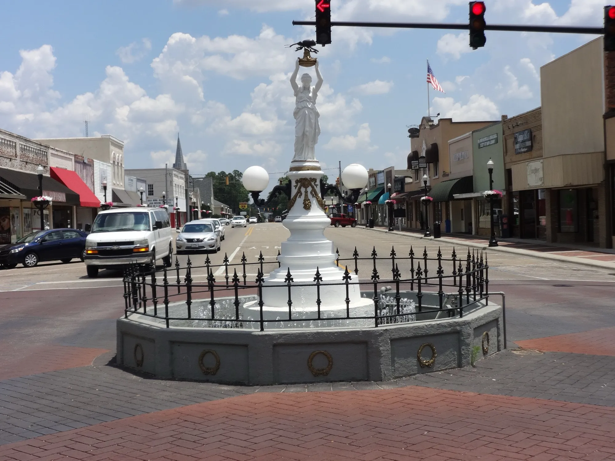 Main Street storefronts in downtown Enterprise